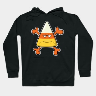 Halloween Candy Corn And Crossbones Hoodie